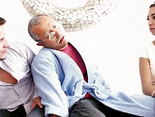 Mexican beauty Frida Sante getes screwed and her breasts enjoyed by boyfriend during the time that older man is sleeping!