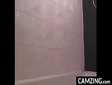 Pretty Cam Girl Washes Her Body