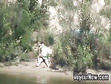 Horny Couple By The River