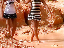 Two Thai Girls In Mud