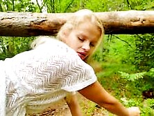 Cum flowing, cheating mummy nails tourist group in woods path for greatest XXX
