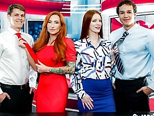 Crazy partner swap session with hot dolls Sophia Locke and Erin Everheart