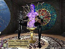 3D Futanary Dark Elf Masturbate On Fantazy Fuck-Machine