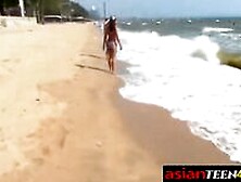 Tourist Is Fucking With Two Horny Asian Teens During Hi