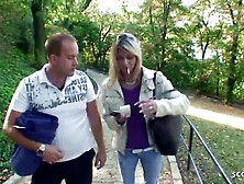 THIN 18 YO PICKUP FOR OUTSIDE ANAL SEX BY two STRANGER MEN