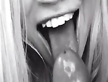 Blowjob In Black And White