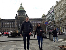 Hunter Meets A Pretty Girl In Prague And Fucks Her For Money