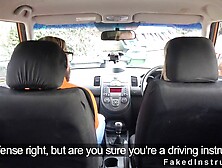 Driving school instructor bangs blonde pov