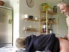 WILD SEX IN THE KITCHEN - FUCKED FROM BEHIND AGAINST THE TABLE ( by WILDSPAINCOUPLE)