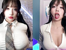 Busty Asian Teen - Big ass solo cosplay with toys