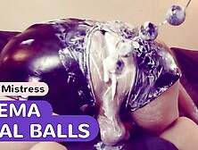 Playing with yogurt ENEMAS, TOYS and FISTING in my man's booty