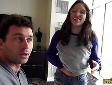 DTFsluts -Abella Danger large ass brunette hair banged in hotel