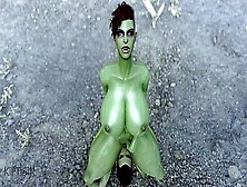 Two Muscular Curvy Orc Sisters And Their Sex In The Rain 2