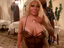 A day with Lil D in lingerie at a public party with Jada Doll, Gia Vendetti, and Ricky Johnson