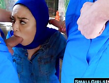 Forbidden Temptation 18yo Arab Sensation Maya Bijou Takes on a Threesome