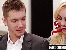 "Blondie Bombshell Lyra Law Gets Rough Sex With Huge Load From Markus DUpree"