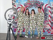 Sexy teen and large boobs Lalin girl stepmom drank large rod previous to hardcore foursome screwing