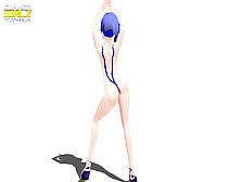 Sexy Anime Girl Dance- Mmd - Blue アニメガール