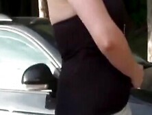 Big Bust Milf Goes Wild in Public - Redhead Beauty Explores Nature