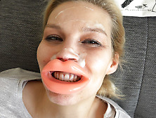 Perverse Birthday Surprise With An Xxl Facial!!!