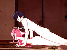 Genshin Imapact - Yae Miko x Zhongli Hard Sex Full (Bj,  Hand-Job,  blow balls,  slammed and cream-pie and more) [Uncensored 3D Hen