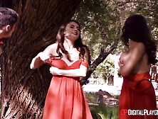 Adria Rae And Ashly Anderson - Slutty Bridesmaids Wants To Play With Huge Cock In Public