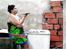 My fiance's cuck-old called the neighbor to repair the washing machine and he ends up fucking me rich leaving my butt full of sp