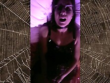 Halloween Hotel Takeover: Hermoine leaves her door open for everyone to watch while fucking her wand