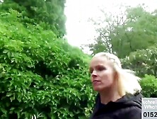 Deutsche Blonde abgeschleppt und gefickt