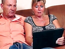 Fourway Frenzy #4 - Hot MILFS Share Their Husbands in Swinger Orgy