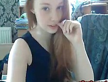 Hot Redhead Teen Fingers Ass And Rubs Pussy On Cam