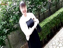 【無修正Ｘ個人撮影】30代超ド変態若妻が道端でバイブを挿入したままお散歩！露天風呂でオナニー披露で絶