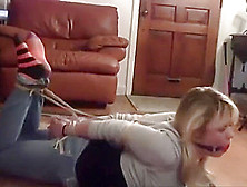 Hogtied And Ball Gagged