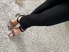 Gorgeous Feet In Wedges Heels