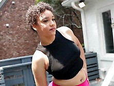 PREVIEW!!! BUBBLE ASS LALIN GIRL KRYSTAL PLAYS GETS DICKED DOWN AND SCREWED BY BBC AFTER A MORNING STRETCH