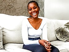 Black Casting - Shy Ebony Model Roughly Tapped By Her BWC Agent