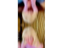 Front Facing Thighjob in Opaque Nylon Bodystocking Makes Him Cum!