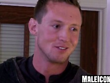 MaleIcons. com - Troy Accola bends for Pierce Hartman to pierce his ass