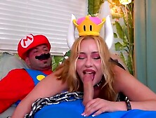 Zoey Uso Bowsette Cosplay Fucks Mario Hard And Messy