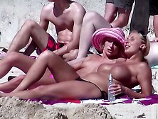 Caught And Real Lesbian Teens 18+ At Beach On Ballerman 6