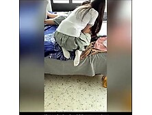 Students Making Out After College! Spying on my Dyke Sister