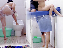 Hot Step Mom Nadalyne Fucked Hard in Shower by Guy Hyper - Creampie & Tight Pussy