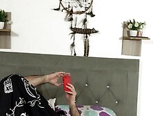 I bang my stepfather at his wife's abode and that guy fills my twat with milk