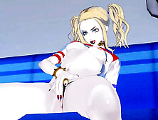 Harley Quinn gets wild fingering herself on the subway