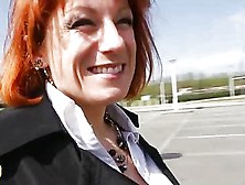 Big Breasted Redhead Milf Getting Facialed