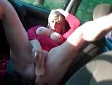 Fat Housewive Goes Crazy With A Dildo