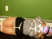 Tranny Bound And Panty-Hooded