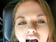 Public Car Riding Dildo Fuck Bbw Sucks And Fucks Herself With Cl