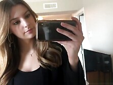 Humiliation jerk off to teen in leather skirt and shiny pants,  please CUM! (18+)