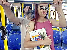 Student Being Groped By An Old Man On The Bus In Public!